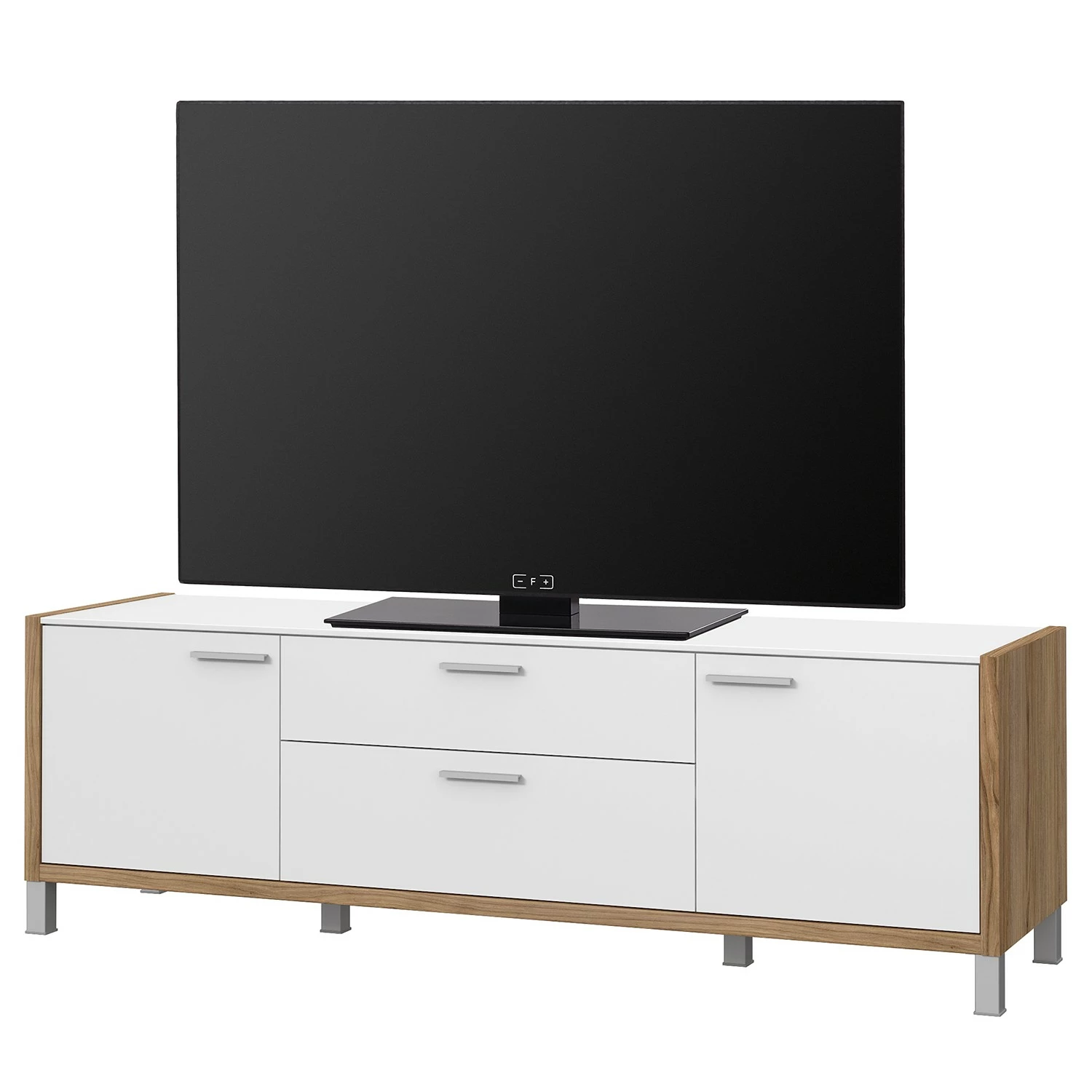 Norrwood Meuble TV Boyd I - Blanc / Imitation chêne 3 Norrwood Meuble TV Boyd I - Blanc / Imitation chêne