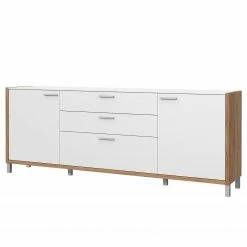 Norrwood Buffet Boyd II - Blanc / Imitation chêne