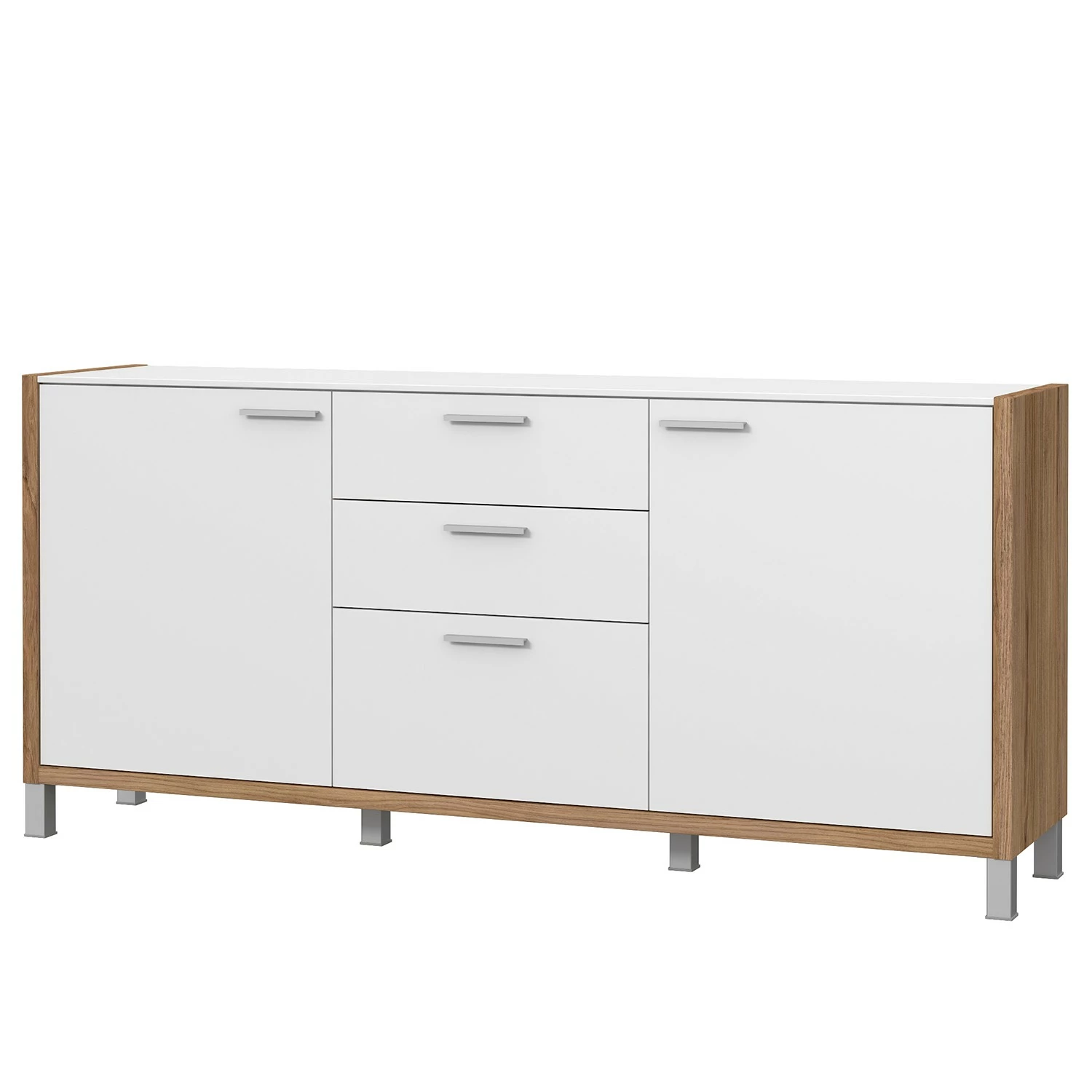Norrwood Buffet Boyd I - Blanc / Imitation chêne 3 Norrwood Buffet Boyd I - Blanc / Imitation chêne