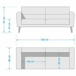 Norrwood Canapé Lucinda I (2 places) - Tissu - Tissu Hanabi: Gris Sahara - Beige 17 Norrwood Canapé Lucinda I (2 places) - Tissu - Tissu Hanabi: Gris Sahara - Beige -loftscape Boutique 1000270265 210611 10091900153 SKETCH DETAILS P000000001000270265 sketch