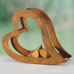 Boltze Range bûches Heart - Métal - Marron -loftscape Boutique 1000270748 210709 14011600008 MOOD DETAILS P000000001000270748 mood