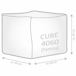 SITTING POINT Pouf Pamina - Jaune maïs -loftscape Boutique 1000271347 210610 15401200054 SKETCH DETAILS P000000001000271347 sketch