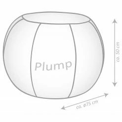 SITTING POINT Pouf Plump Veluto - Rouge -loftscape Boutique 1000271356 210610 15402300086 SKETCH DETAILS P000000001000271356 sketch