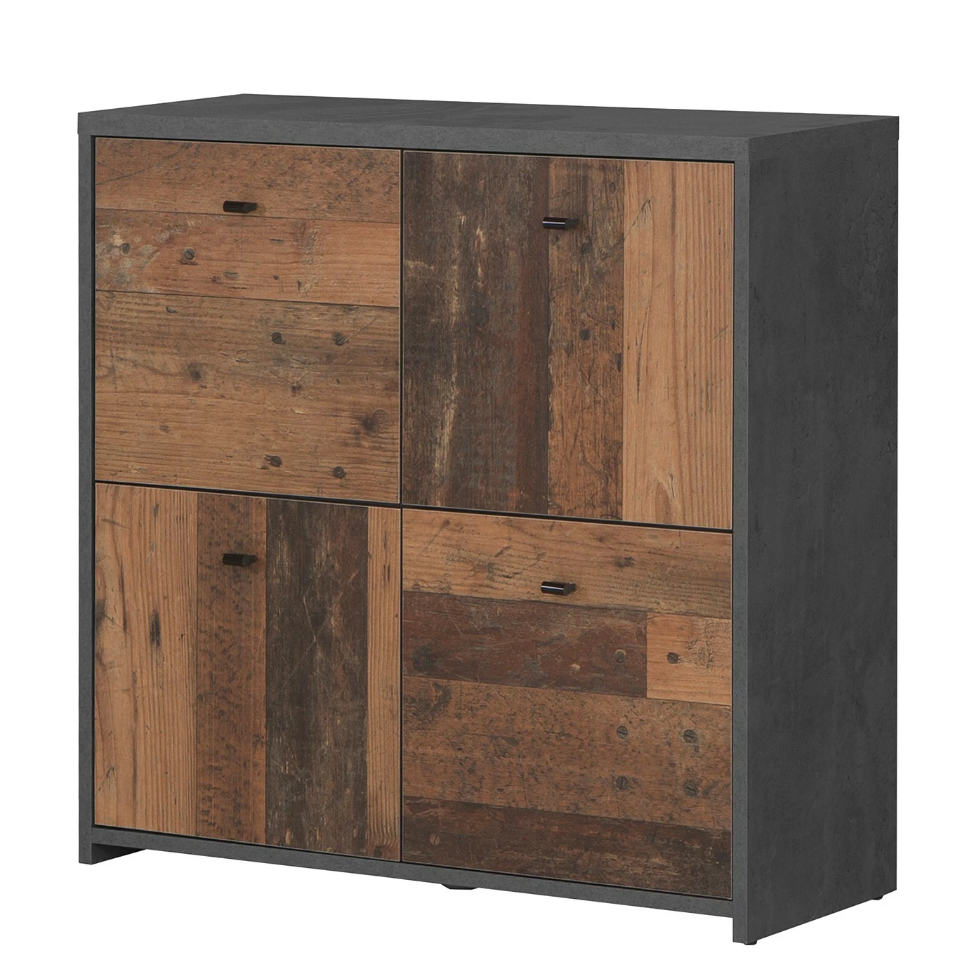 Loftscape Buffet Rison II - Gris foncé / Imitation bois ancien 3 Loftscape Buffet Rison II - Gris foncé / Imitation bois ancien