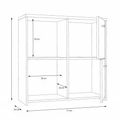 Loftscape Buffet Rison II - Gris foncé / Imitation bois ancien 17 Loftscape Buffet Rison II - Gris foncé / Imitation bois ancien -loftscape Boutique 1000272364 210819 07024300048 SKETCH DETAILS P000000001000272364 sketch