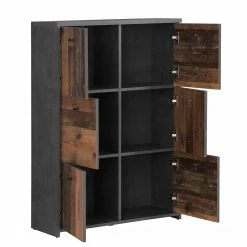 Loftscape Buffet Rison V - Gris foncé / Imitation bois ancien 12 Loftscape Buffet Rison V - Gris foncé / Imitation bois ancien -loftscape Boutique 1000272365 210819 07024300052 DETAILS P000000001000272365