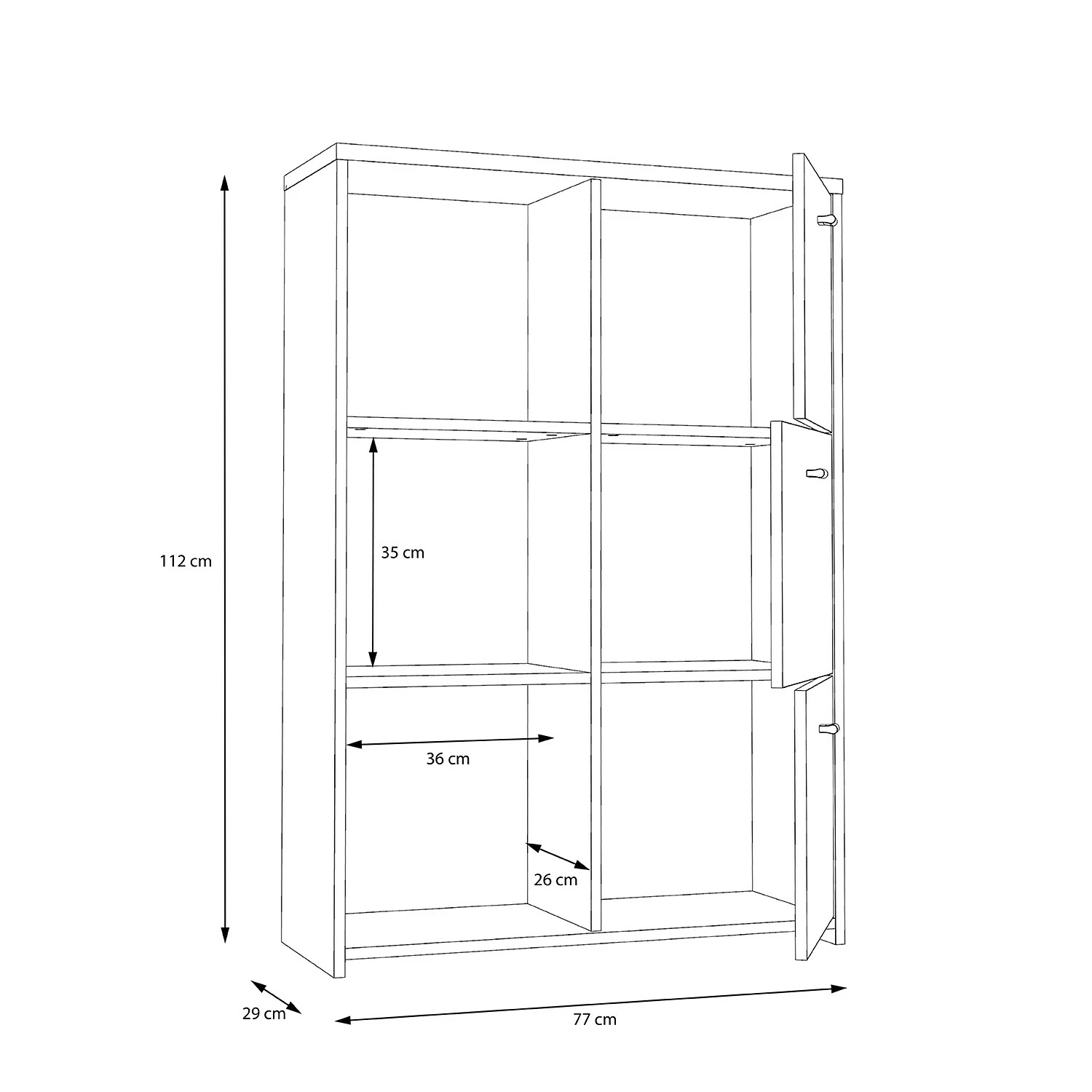 Loftscape Buffet Rison V - Gris foncé / Imitation bois ancien 8 Loftscape Buffet Rison V - Gris foncé / Imitation bois ancien – Image 6