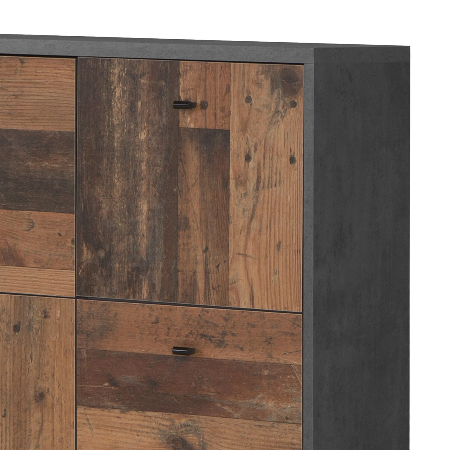 Loftscape Buffet Rison V - Gris foncé / Imitation bois ancien 9 Loftscape Buffet Rison V - Gris foncé / Imitation bois ancien – Image 7