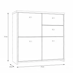 Loftscape Buffet Rison III - Imitation chêne Artisan / Blanc 18 Loftscape Buffet Rison III - Imitation chêne Artisan / Blanc -loftscape Boutique 1000272367 210819 07024400065 SKETCH DETAILS P000000001000272367 sketch