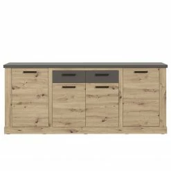 Ridgevalley Enfilade Moro II - Imitation chêne artisan / Gris -loftscape Boutique 1000272379 210819 07024800125 DETAILS P000000001000272379