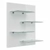 Posseik Étagère murale Elite - Blanc brillant - Largeur : 52 cm