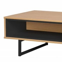 Loftscape Meuble TV Borsh - Placage en bois véritable - Chêne / Noir -loftscape Boutique 1000273407 210611 15403300033 DETAILS P000000001000273407