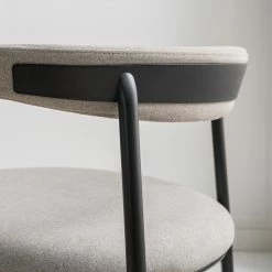 Studio Copenhagen Fauteuil de jardin Embi - Tissu / Métal - Gris / Noir -loftscape Boutique 1000273447 220919 023 MOOD DETAILS P000000001000273447 mood