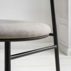 Studio Copenhagen Fauteuil de jardin Embi - Tissu / Métal - Gris / Noir -loftscape Boutique 1000273447 220919 026 MOOD DETAILS P000000001000273447 mood
