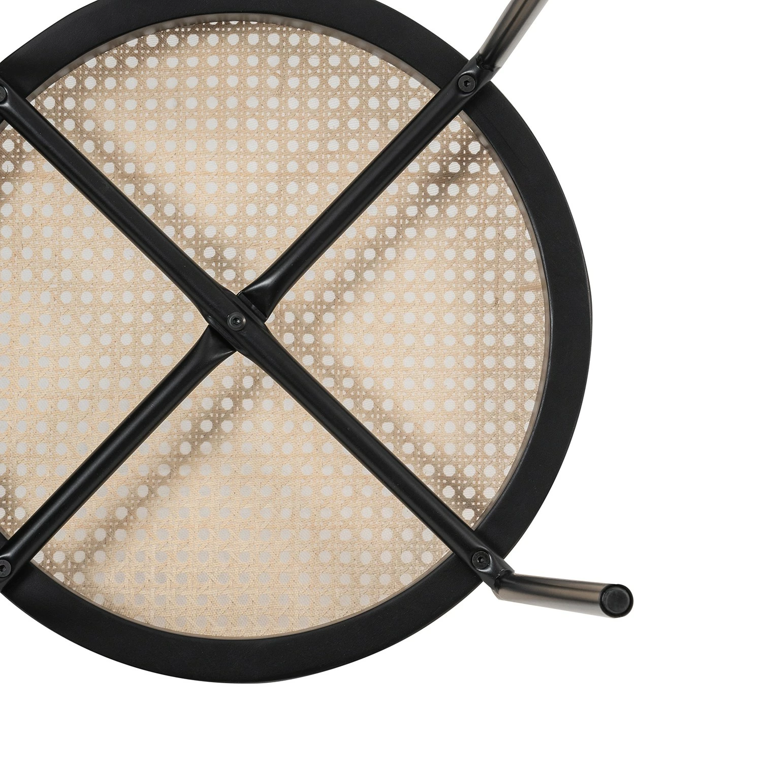 Studio Copenhagen Bout de canapé Cyra - Rotin / Métal - Rotin / Noir 8 Studio Copenhagen Bout de canapé Cyra - Rotin / Métal - Rotin / Noir – Image 6