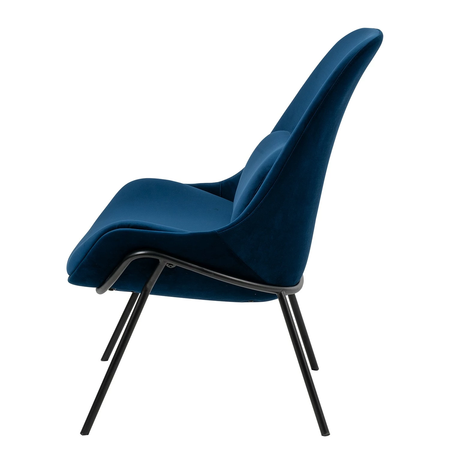 Studio Copenhagen Fauteuil Evie II - Velours / Métal - Bleu foncé / Noir 11 Studio Copenhagen Fauteuil Evie II - Velours / Métal - Bleu foncé / Noir – Image 9