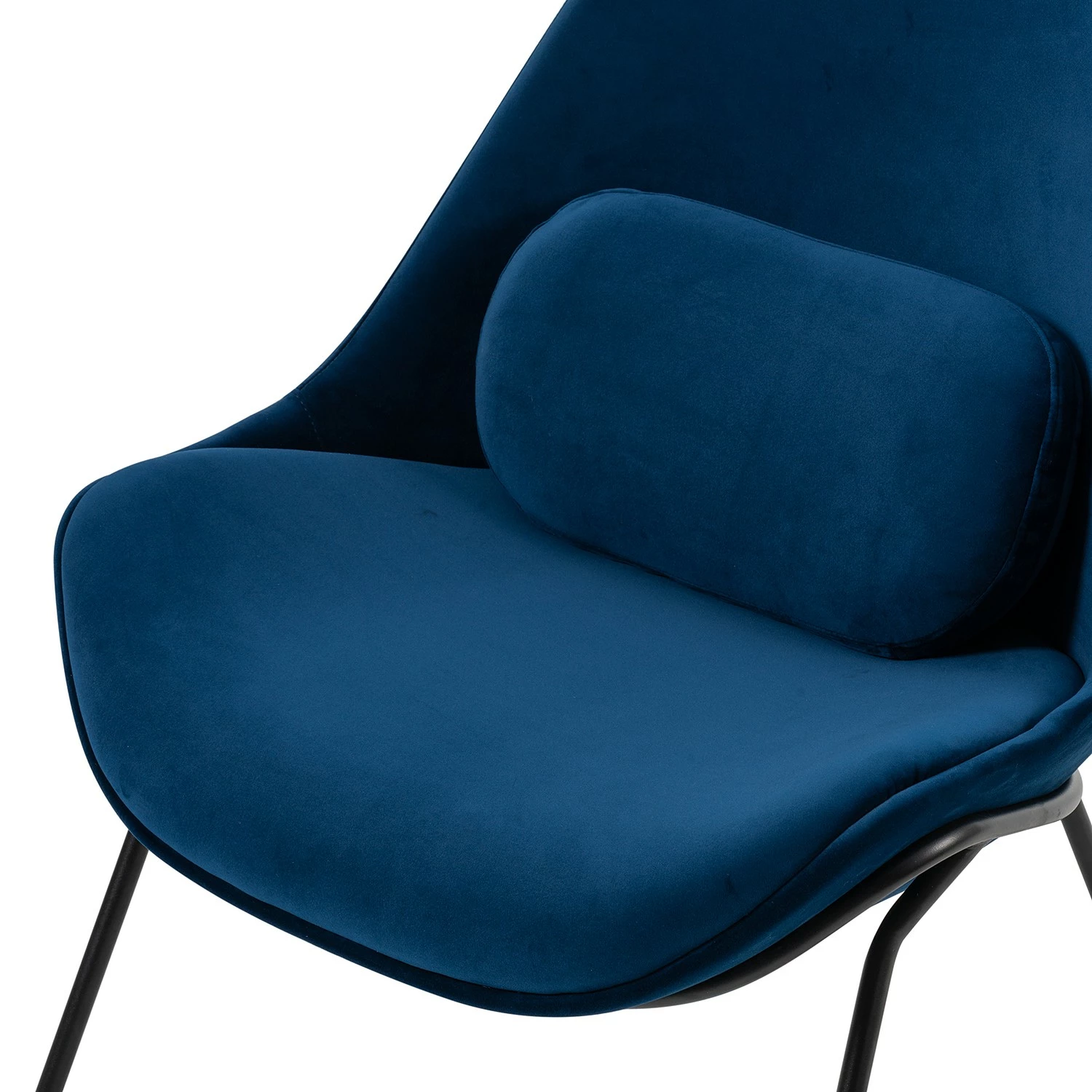 Studio Copenhagen Fauteuil Evie II - Velours / Métal - Bleu foncé / Noir 14 Studio Copenhagen Fauteuil Evie II - Velours / Métal - Bleu foncé / Noir – Image 12