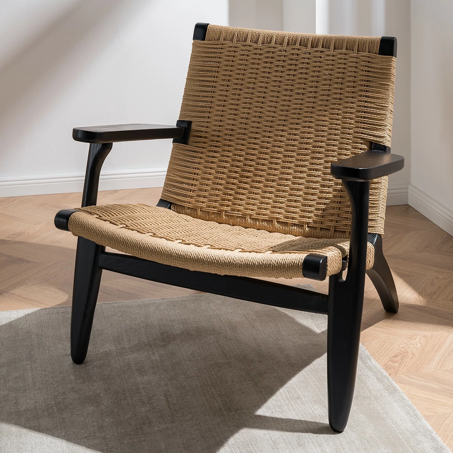 Studio Copenhagen Fauteuil de jardin Emeli - Corde / Frêne massif - Corde naturelle / Frêne 5 Studio Copenhagen Fauteuil de jardin Emeli - Corde / Frêne massif - Corde naturelle / Frêne – Image 3