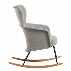 Mørteens Rocking chair Felin - Tissu / Métal / Hêtre massif - Gris / Noir / Hêtre 25 Mørteens Rocking chair Felin - Tissu / Métal / Hêtre massif - Gris / Noir / Hêtre -loftscape Boutique 1000273480 220420 035 DETAILS P000000001000273480