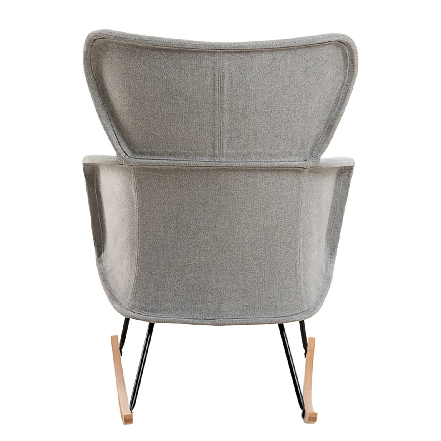 Mørteens Rocking chair Felin - Tissu / Métal / Hêtre massif - Gris / Noir / Hêtre 14 Mørteens Rocking chair Felin - Tissu / Métal / Hêtre massif - Gris / Noir / Hêtre – Image 12