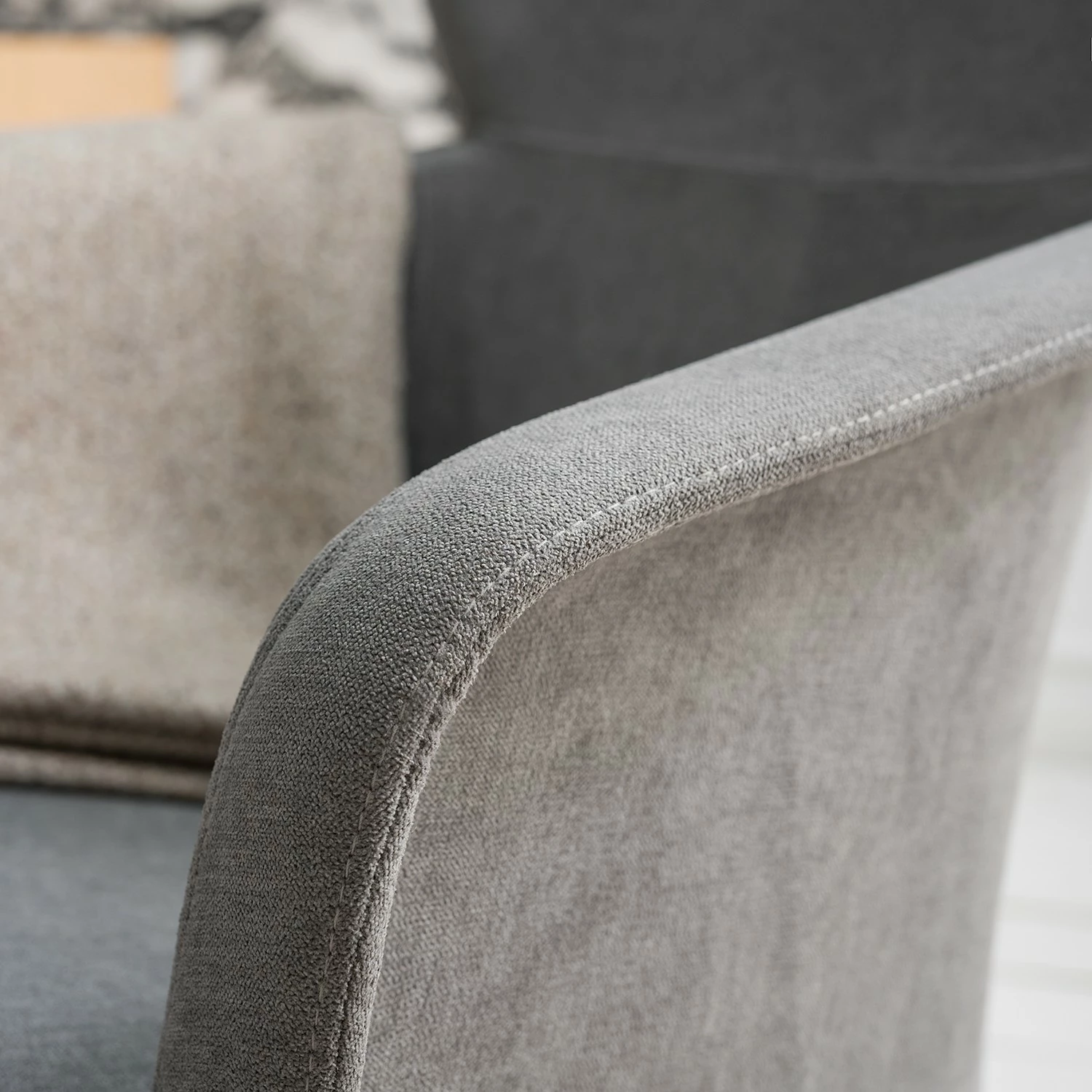 Mørteens Rocking chair Felin - Tissu / Métal / Hêtre massif - Gris / Noir / Hêtre 11 Mørteens Rocking chair Felin - Tissu / Métal / Hêtre massif - Gris / Noir / Hêtre – Image 9