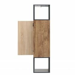 Red Living Vitrine murale Meevoo - Imitation chêne rustique / Graphite -loftscape Boutique 1000273885 210614 14470000014 DETAILS P000000001000273885