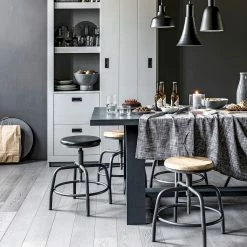 Red Living Tabouret Barry - Manguier massif / Métal - Manguier / Gris -loftscape Boutique 1000275317 210629 14365400003 MOOD DETAILS P000000001000275317 mood