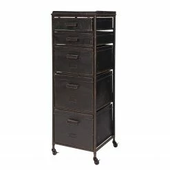 Red Living Commode Eksta - Métal - Noir vintage