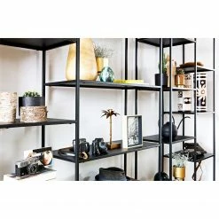 Red Living Étagère Jurby I - Métal - Noir -loftscape Boutique 1000275625 210630 12465300095 DETAILS P000000001000275625