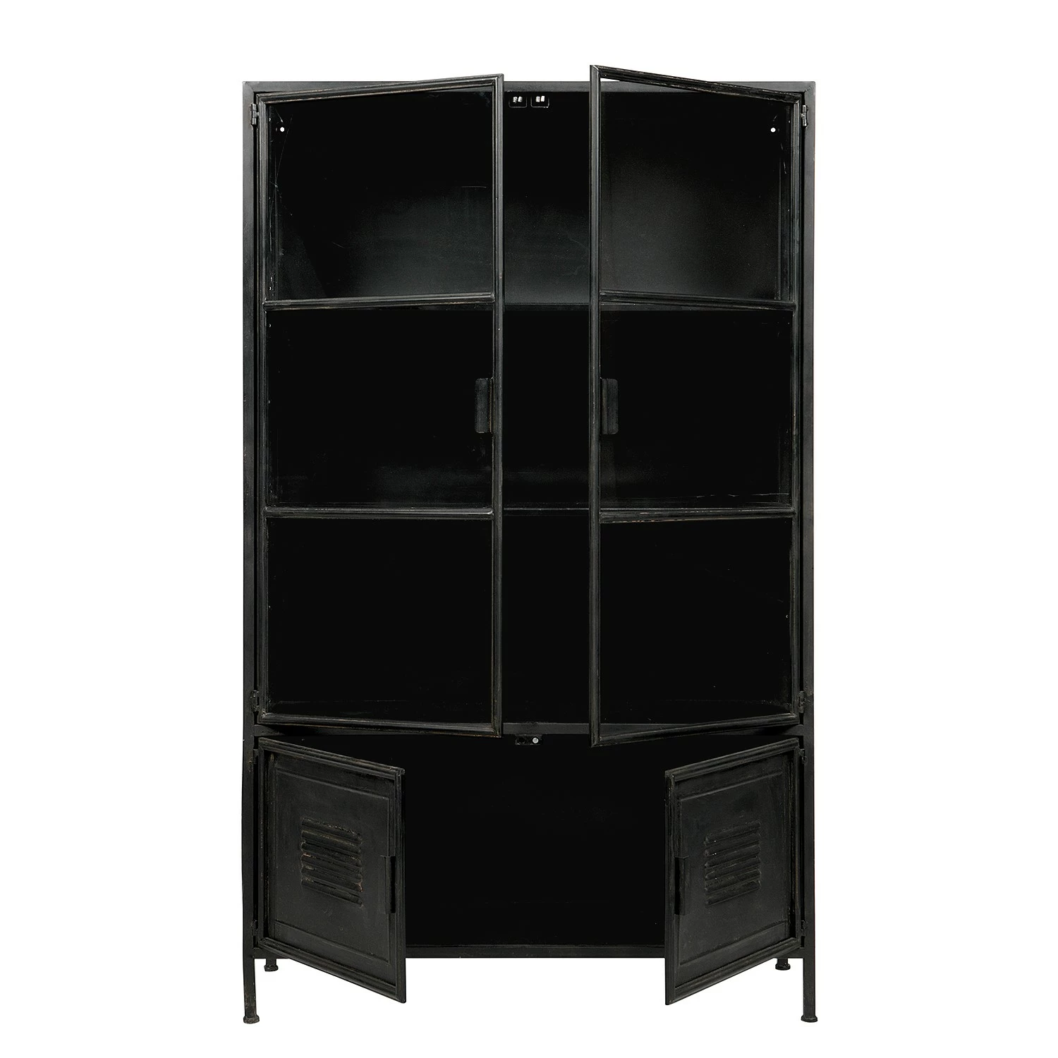 Red Living Vitrine Ravno - Métal - Noir vintage 6 Red Living Vitrine Ravno - Métal - Noir vintage – Image 4