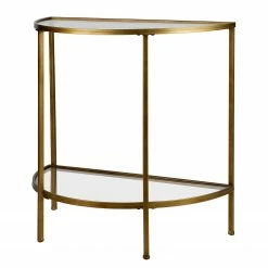 Red Living Bout de canapé Lamada II - Verre / Métal - Doré