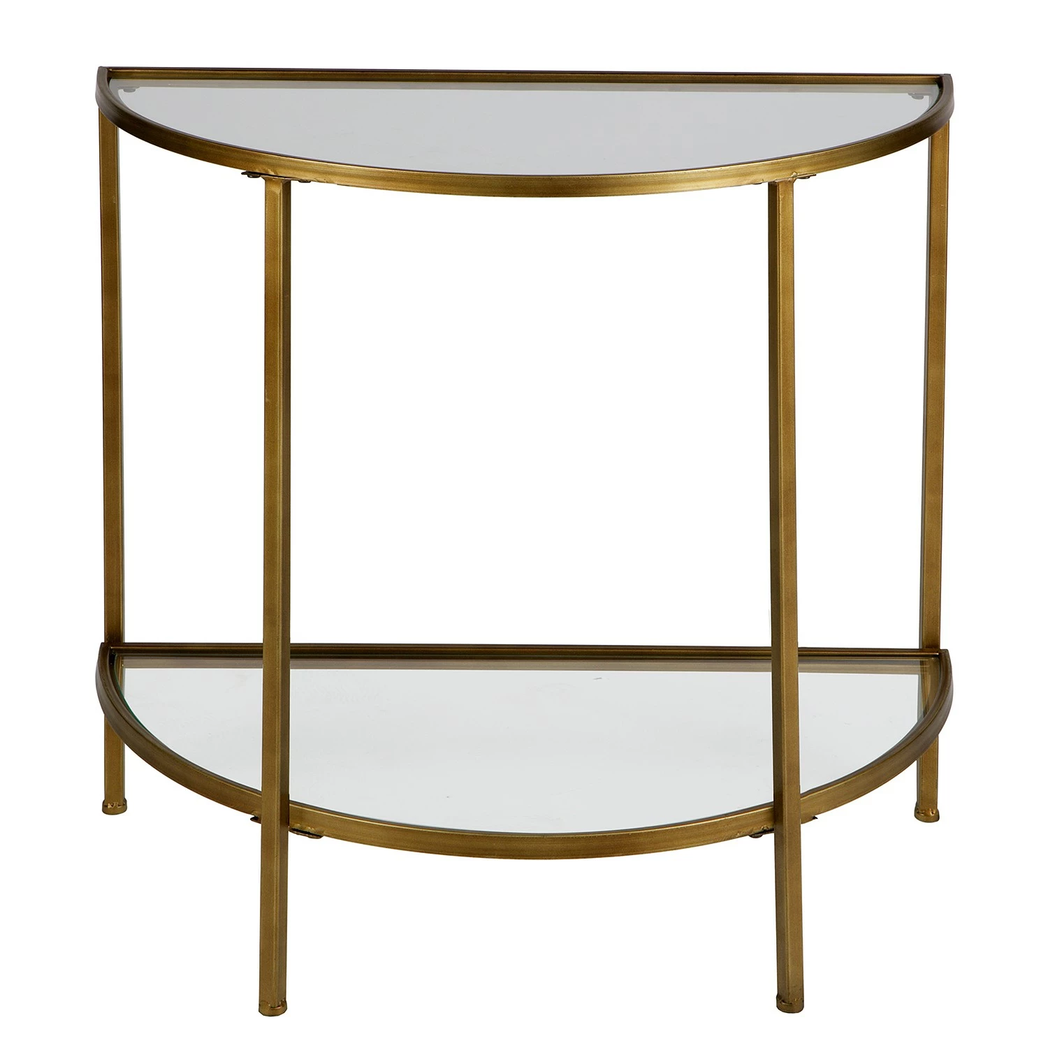 Red Living Bout de canapé Lamada II - Verre / Métal - Doré 4 Red Living Bout de canapé Lamada II - Verre / Métal - Doré – Image 2