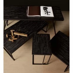 Red Living Table basse Egby - Pin massif / Métal - Pin noir / Noir - Largeur : 60 cm 9 Red Living Table basse Egby - Pin massif / Métal - Pin noir / Noir - Largeur : 60 cm -loftscape Boutique 1000275633 210630 12465900134 MOOD DETAILS P000000001000275633 mood