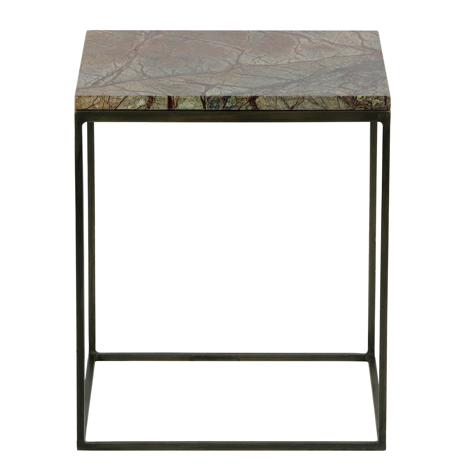 Red Living Bouts de canapé Jokela (lot de 2) - Marbre / Métal - Marron clair 8 Red Living Bouts de canapé Jokela (lot de 2) - Marbre / Métal - Marron clair – Image 6