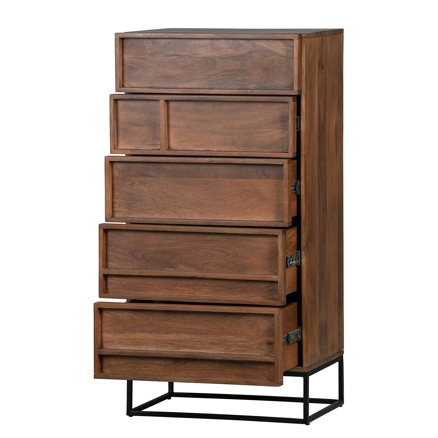 Red Living Buffet Borro I - Manguier massif / Métal - Manguier / Noir 5 Red Living Buffet Borro I - Manguier massif / Métal - Manguier / Noir – Image 3