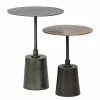 Red Living Bouts de canapé Hoj (lot de 2) - Métal - Doré vieilli / Noir antique