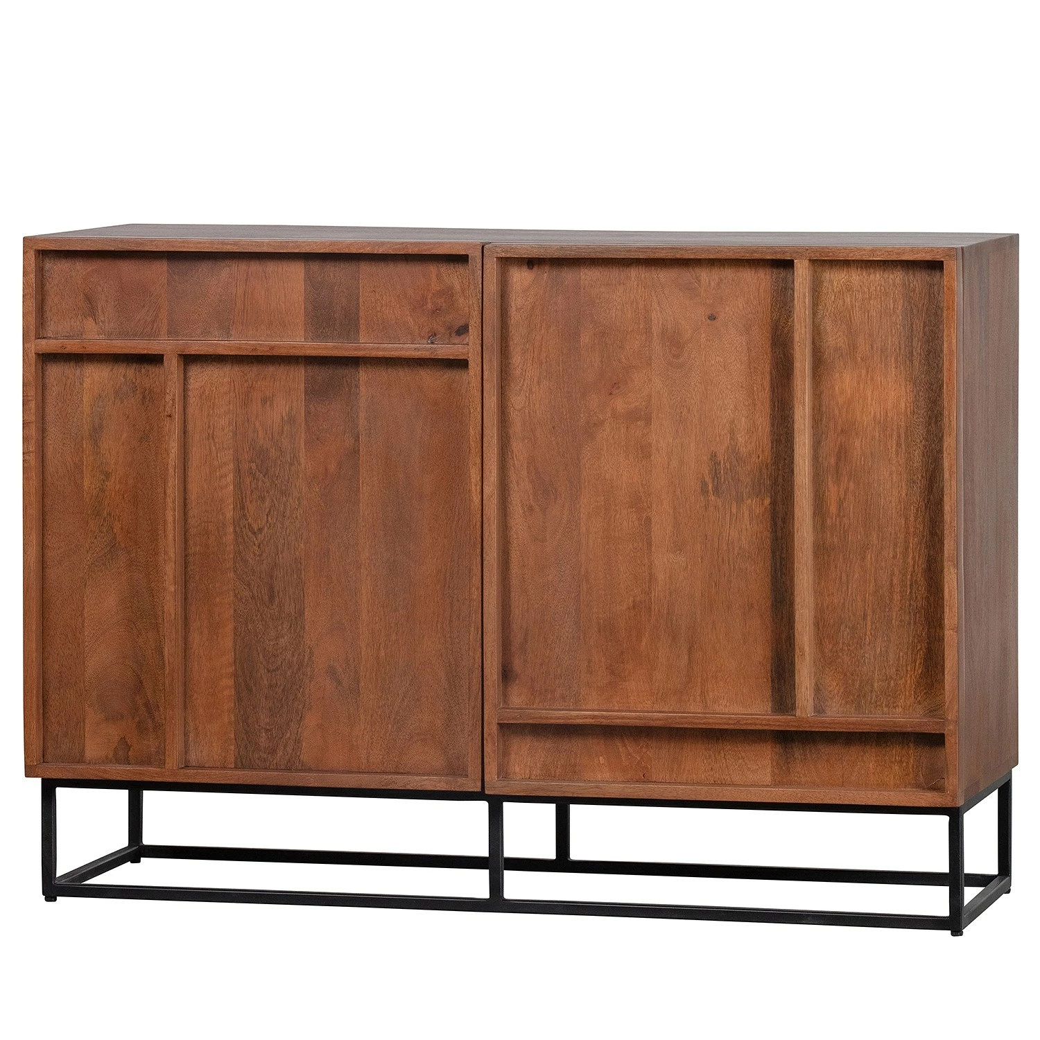 Red Living Buffet Borro II - Manguier massif / Métal - Manguier / Noir 3 Red Living Buffet Borro II - Manguier massif / Métal - Manguier / Noir