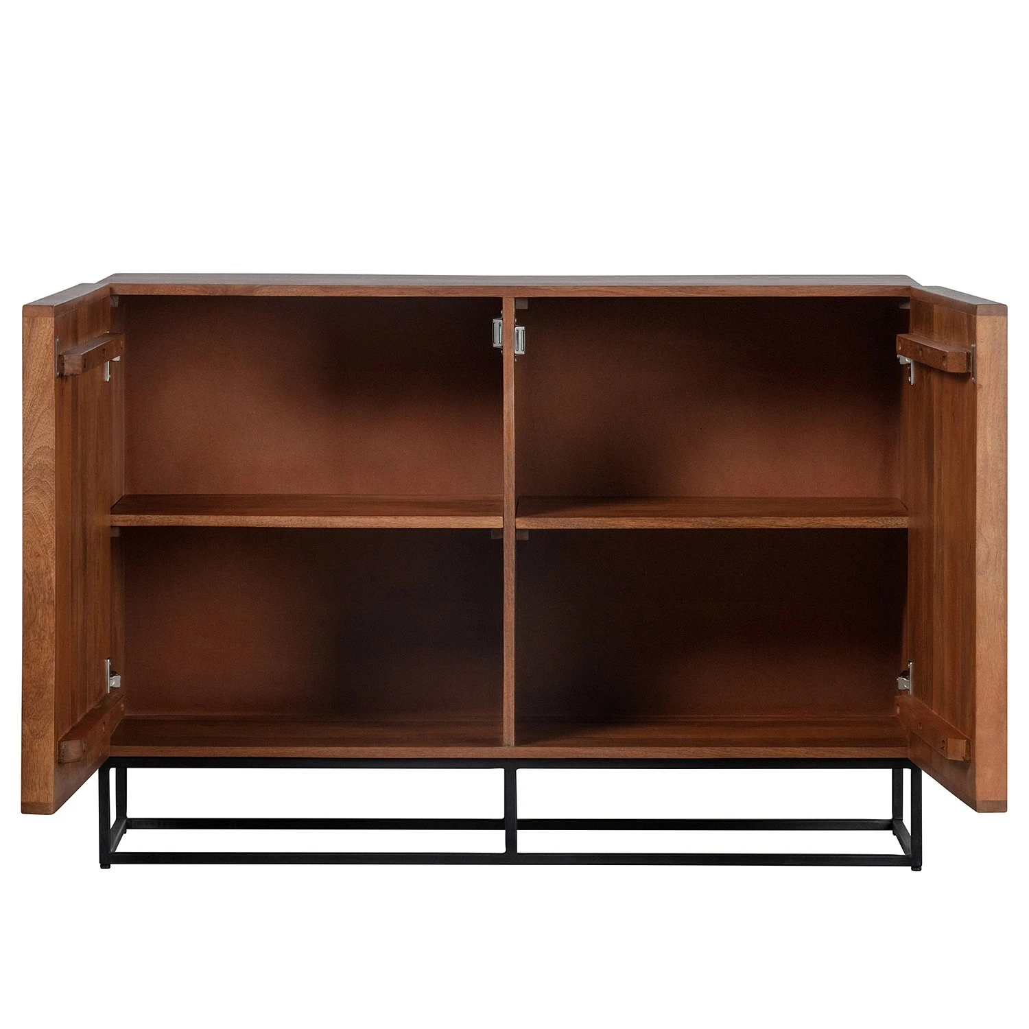 Red Living Buffet Borro II - Manguier massif / Métal - Manguier / Noir 5 Red Living Buffet Borro II - Manguier massif / Métal - Manguier / Noir – Image 3