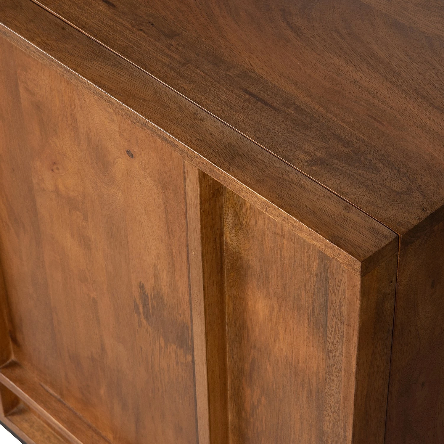 Red Living Buffet Borro II - Manguier massif / Métal - Manguier / Noir 7 Red Living Buffet Borro II - Manguier massif / Métal - Manguier / Noir – Image 5