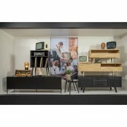 Red Living Meuble TV Gallina - Pin massif - Pin noir -loftscape Boutique 1000275680 210630 12482000380 MOOD DETAILS P000000001000275680 mood
