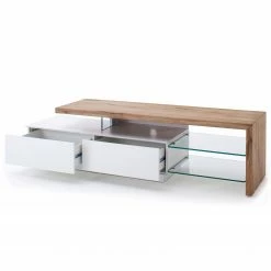 Fredriks Meuble TV Molios I - Partiellement en chêne massif - Chêne / Blanc -loftscape Boutique 1000275851 210623 08364400003 DETAILS P000000001000275851