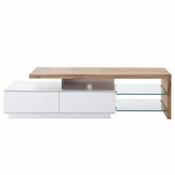 Fredriks Meuble TV Molios I - Partiellement en chêne massif - Chêne / Blanc -loftscape Boutique 1000275851 220128 142748000030 DETAILS P000000001000275851