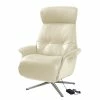 Studio Copenhagen Fauteuil relax Anderson VI - Cuir véritable Neka : Blanc - Chrome brillant - Couvert -loftscape Boutique 1000276283 211007 104450000011 IMAGE P000000001000276283