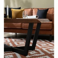 Ars manufacti Table basse Conna - Acacia brun - Bord de table tourné -loftscape Boutique 1000276616 220823 030 DETAILS P000000001000276616