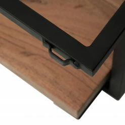 Ars manufacti Étagère murale Kaawo I - Acacia massif / Métal - Acacia / Noir - Largeur : 45 cm -loftscape Boutique 1000276814 220719 034 DETAILS P000000001000276814