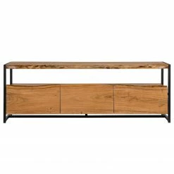 Ars manufacti Meuble TV Kaawo - Acacia massif / Métal - Acacia / Noir -loftscape Boutique 1000276815 220707 040 DETAILS P000000001000276815