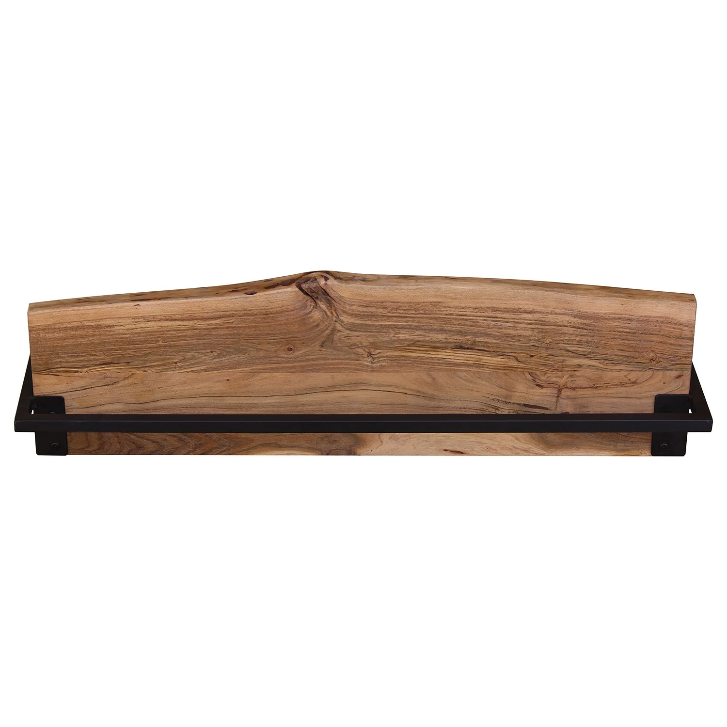 Ars manufacti Étagère murale Kaawo I - Acacia massif / Métal - Acacia / Noir - Largeur : 100 cm 8 Ars manufacti Étagère murale Kaawo I - Acacia massif / Métal - Acacia / Noir - Largeur : 100 cm – Image 6