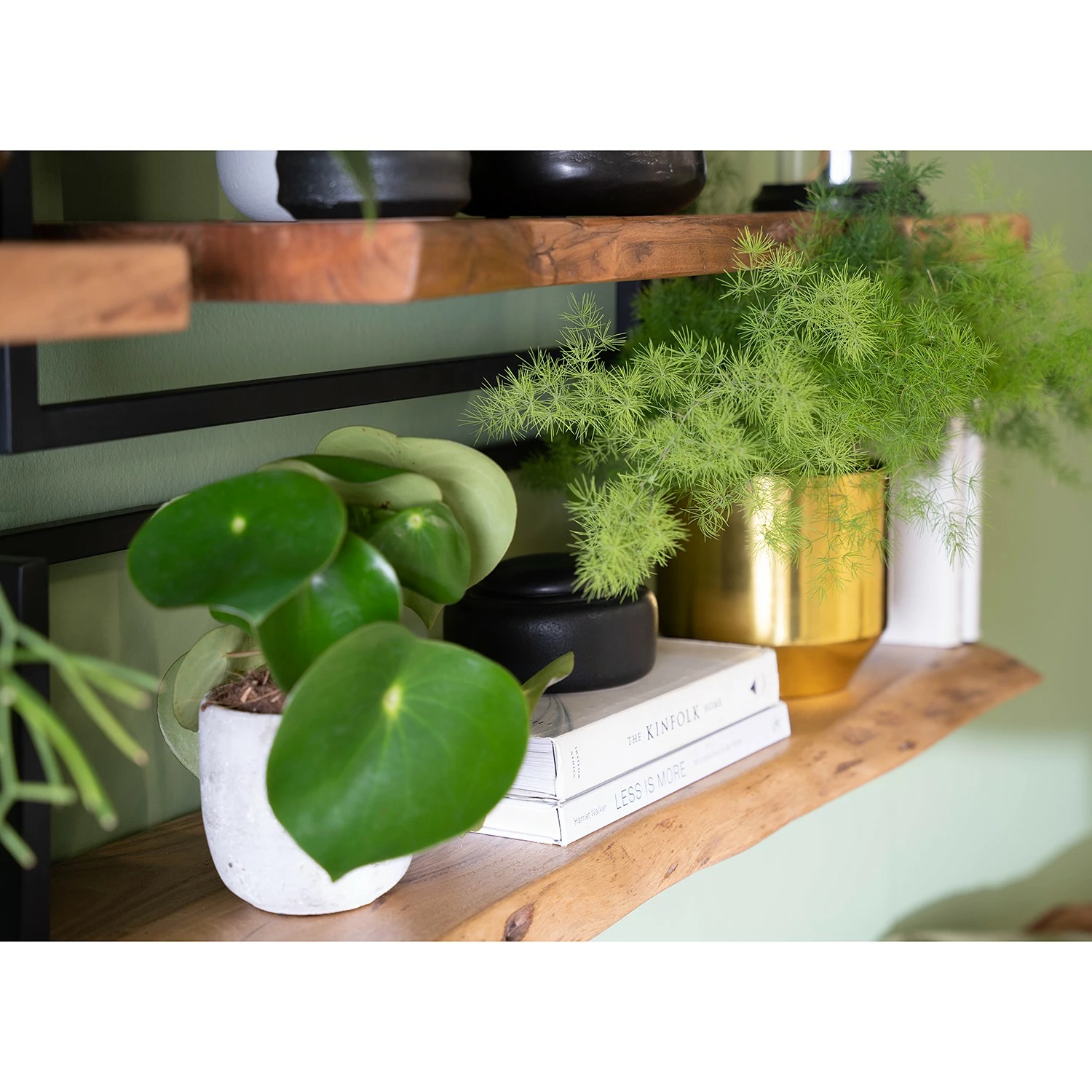 Ars manufacti Étagère murale Kaawo I - Acacia massif / Métal - Acacia / Noir - Largeur : 100 cm 17 Ars manufacti Étagère murale Kaawo I - Acacia massif / Métal - Acacia / Noir - Largeur : 100 cm – Image 15