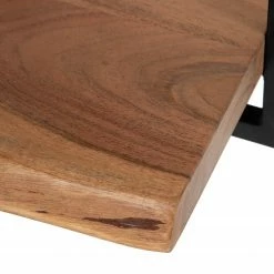 Ars manufacti Étagère murale Kaawo II - Acacia massif / Métal - Acacia / Noir - Hauteur : 65 cm -loftscape Boutique 1000276820 220719 035 DETAILS P000000001000276820