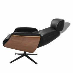 Studio Copenhagen Fauteuil relax Anderson I - Cuir véritable Neka : Noir - Noir - Noyer 24 Studio Copenhagen Fauteuil relax Anderson I - Cuir véritable Neka : Noir - Noir - Noyer -loftscape Boutique 1000276939 211007 104200000068 DETAILS P000000001000276939